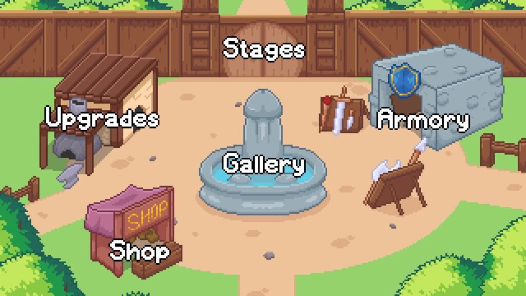 Protect Harem City game showing player area within city walls