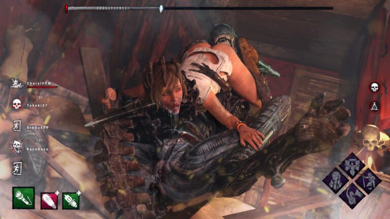 Dead by Daylight 3D porn of Cheryl Mason having her pussy licked by the Xenomorph at the Dead Dawg Saloon
