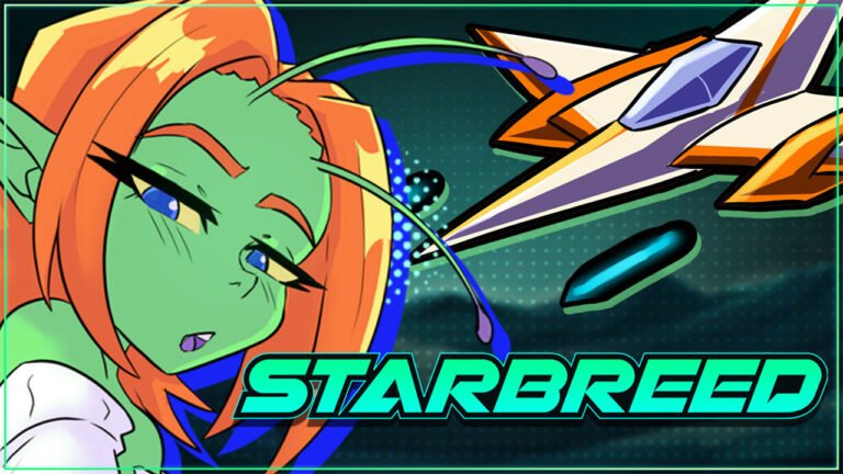 Cover art of Starbreed game featuring a green alien woman